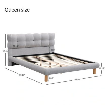 Christopher Knight Home Full/Queen/King Size Boucle Upholstered Platform Bed