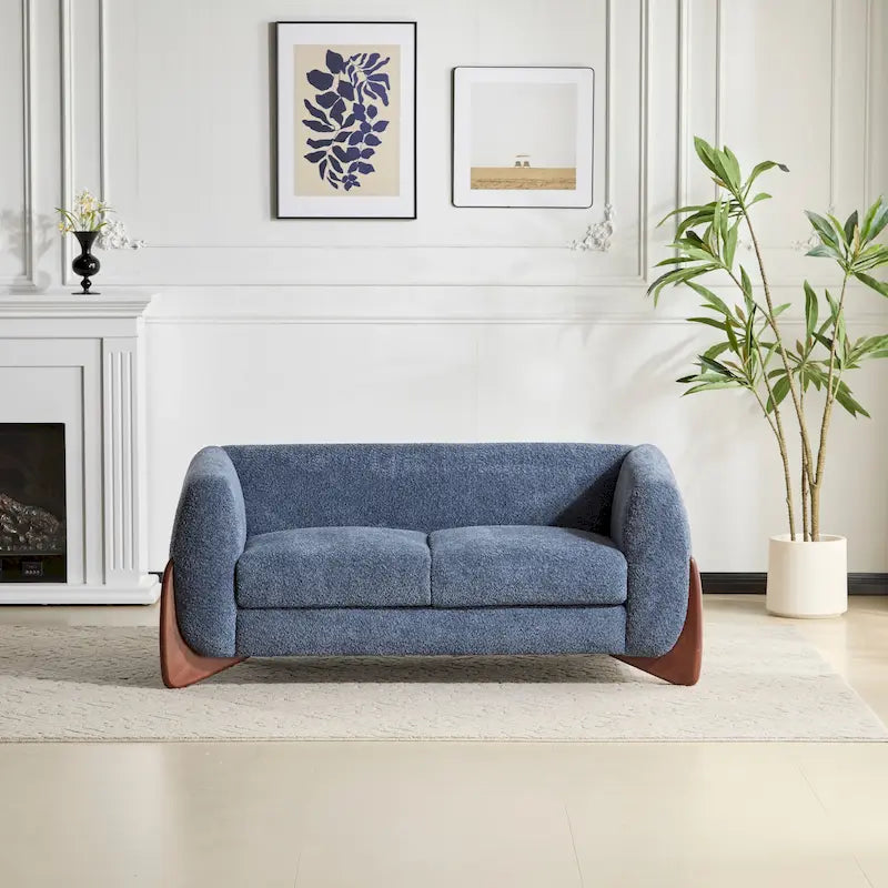 Alma Upholstered Boucle Loveseat by Christopher Knight Home