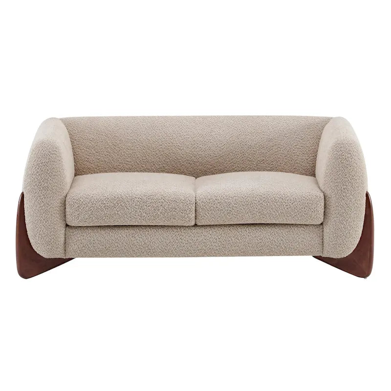 Alma Upholstered Boucle Loveseat by Christopher Knight Home