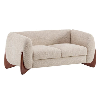 Alma Upholstered Boucle Loveseat by Christopher Knight Home