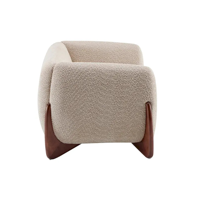 Alma Upholstered Boucle Loveseat by Christopher Knight Home