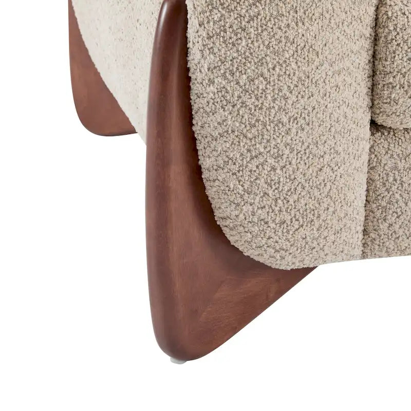 Alma Upholstered Boucle Loveseat by Christopher Knight Home