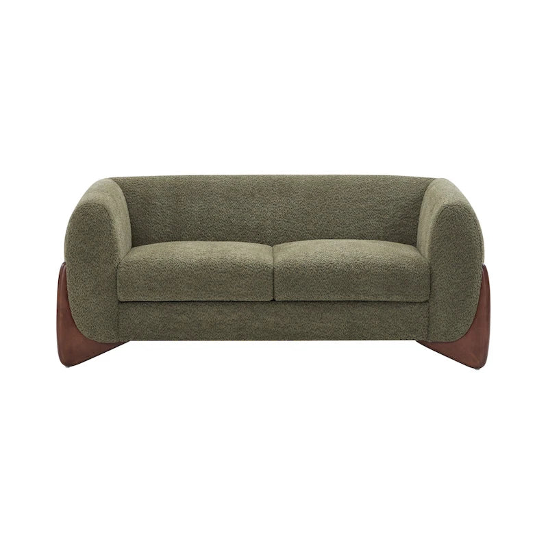 Alma Upholstered Boucle Loveseat by Christopher Knight Home