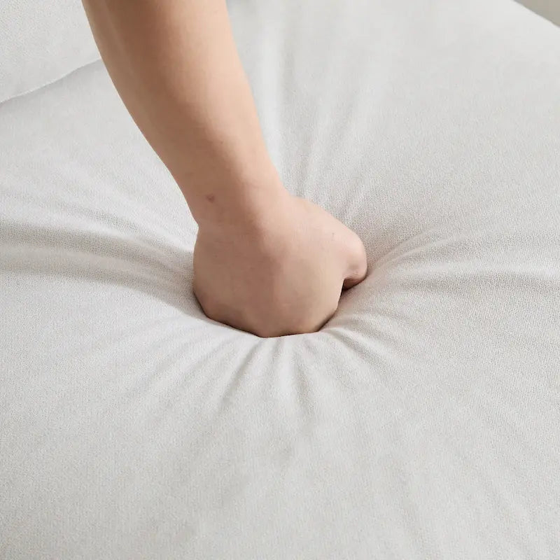 Christopher Knight Home - Evelyn Modern 2-Seater Modular Upholstery Sectional Loveseat Sofa with Ottoman