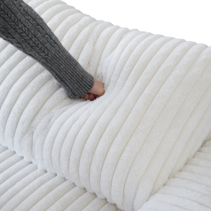 Modular Sectional Couch, Convertible V Shaped Sofa for Living Room, Deep Seat Cloud Sectional Couch, 5 Seat Comfy Modular Sofa