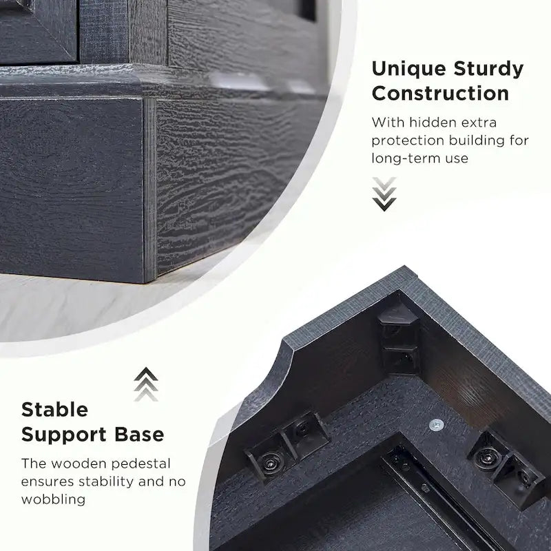 Farmhouse 9 Drawers Dresser Chests for Bedroom, Wood Chest of Drawers