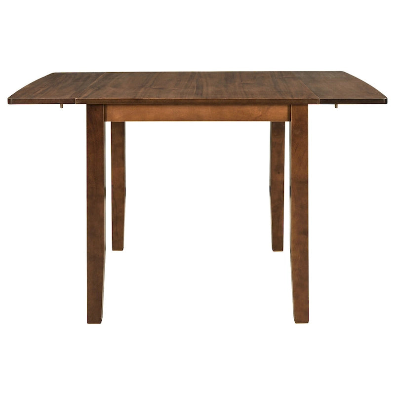 Drop Leaf Breakfast Nook Dining Table Set Small Apartment Dining Table and Chairs Set with 2 X-Back Chairs for Kitchen