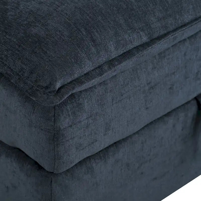 126 Polyester 8-Piece Modular Sofa Bed with Storage, Faux Double-Layer Cushions and Customizable Configuration