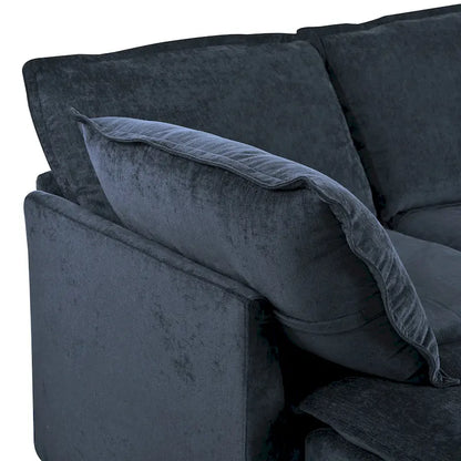 126 Polyester 8-Piece Modular Sofa Bed with Storage, Faux Double-Layer Cushions and Customizable Configuration