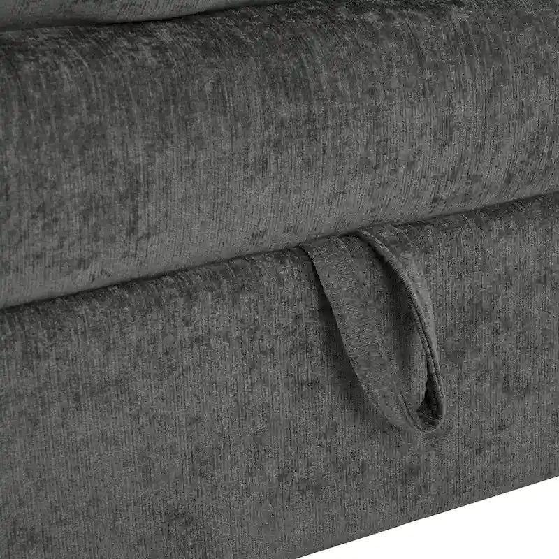 126 Polyester 8-Piece Modular Sofa Bed with Storage, Faux Double-Layer Cushions and Customizable Configuration