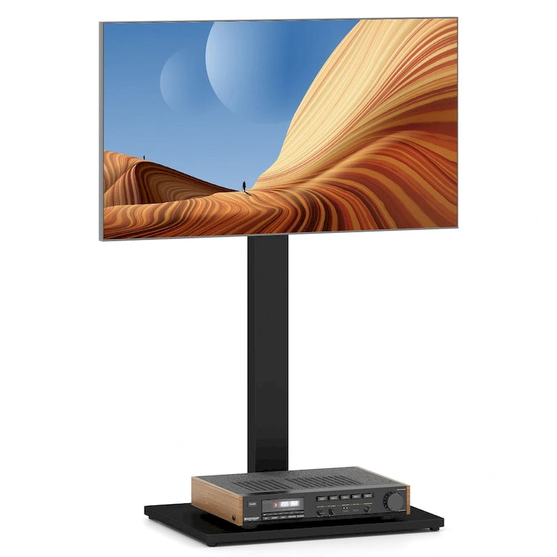 Gymax Floor TV Stand Universal TV Stand for 32-70 Inch TVs up to 110