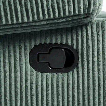 Modern Corduroy Manual Recliner Chair, Lounger Adjustable Recliners with Wide Armrest