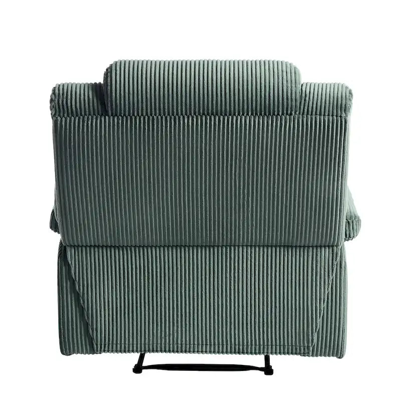Modern Corduroy Manual Recliner Chair, Lounger Adjustable Recliners with Wide Armrest
