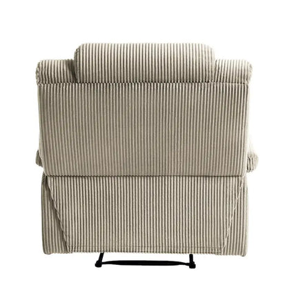 Modern Corduroy Manual Recliner Chair, Lounger Adjustable Recliners with Wide Armrest
