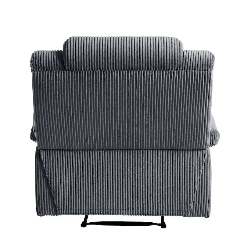 Modern Corduroy Manual Recliner Chair, Lounger Adjustable Recliners with Wide Armrest