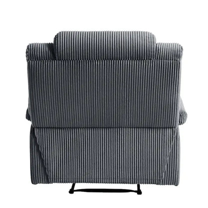 Modern Corduroy Manual Recliner Chair, Lounger Adjustable Recliners with Wide Armrest