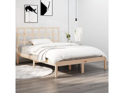 Bed frame without mattress, 140x200 cm, solid wood
