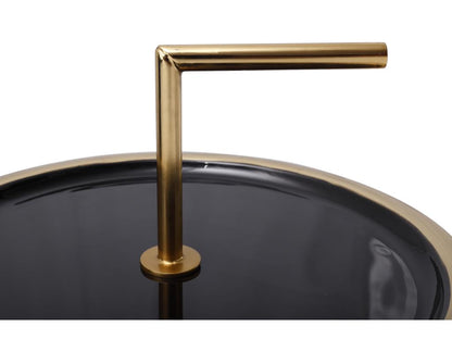 Designer Side Table 38cm Black