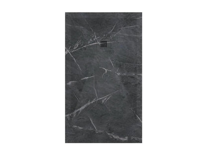 Shower tray with smooth 3D finish and colored grid - 110x70 cm