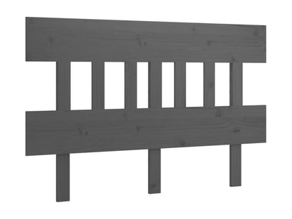 Grey Headboard 138.5x3x81 cm Solid Pine Wood