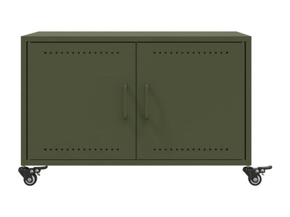 Olive green coffee table, 68x50x43.5 cm, cold-rolled steel