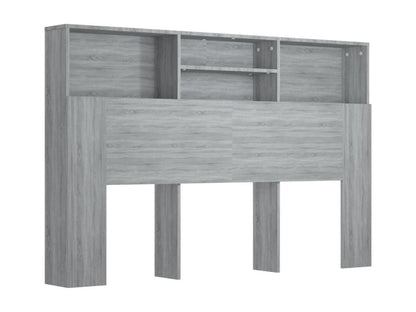 Grey headboard wardrobe 160x19x103.5 cm