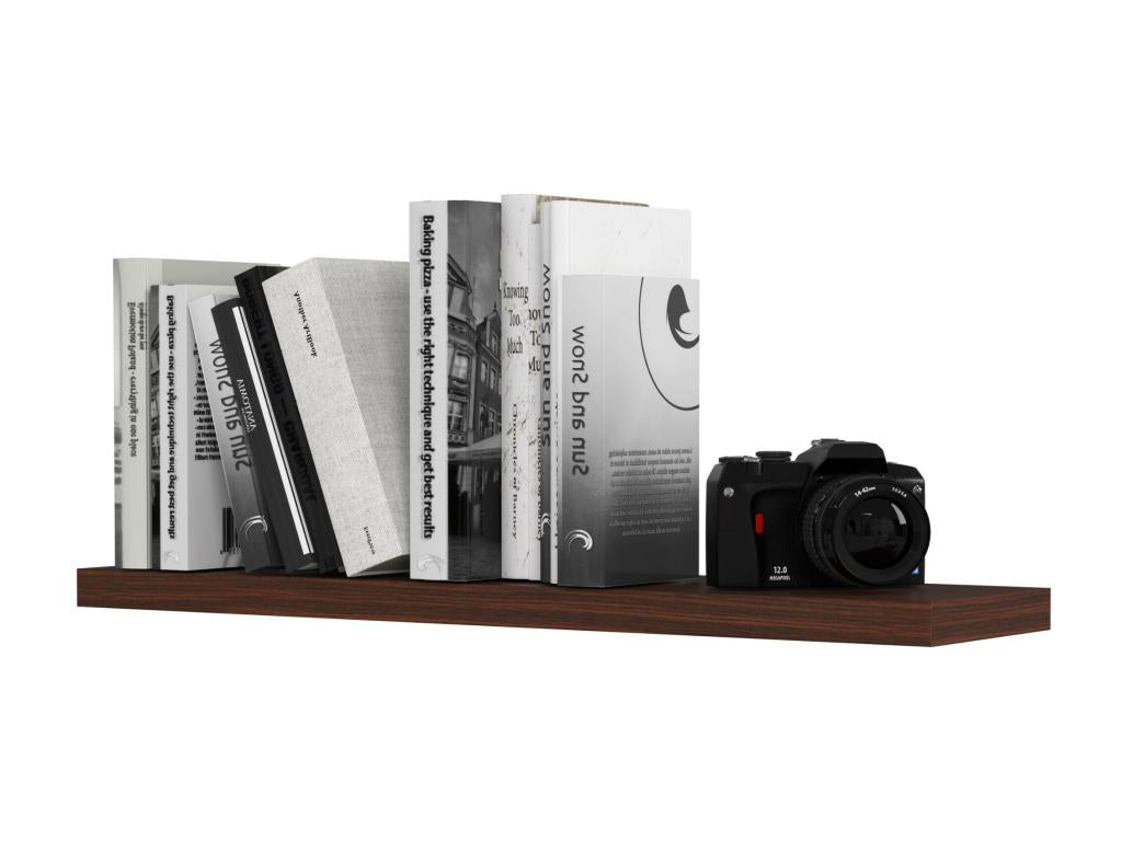PS4 Wenge Wall Shelf 80 cm Wenge color 1 shelf 80x20x3.2 cm