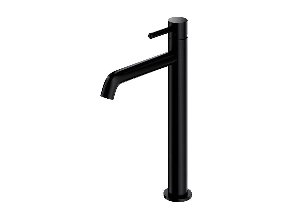 High Y-shaped basin mixer tap in black