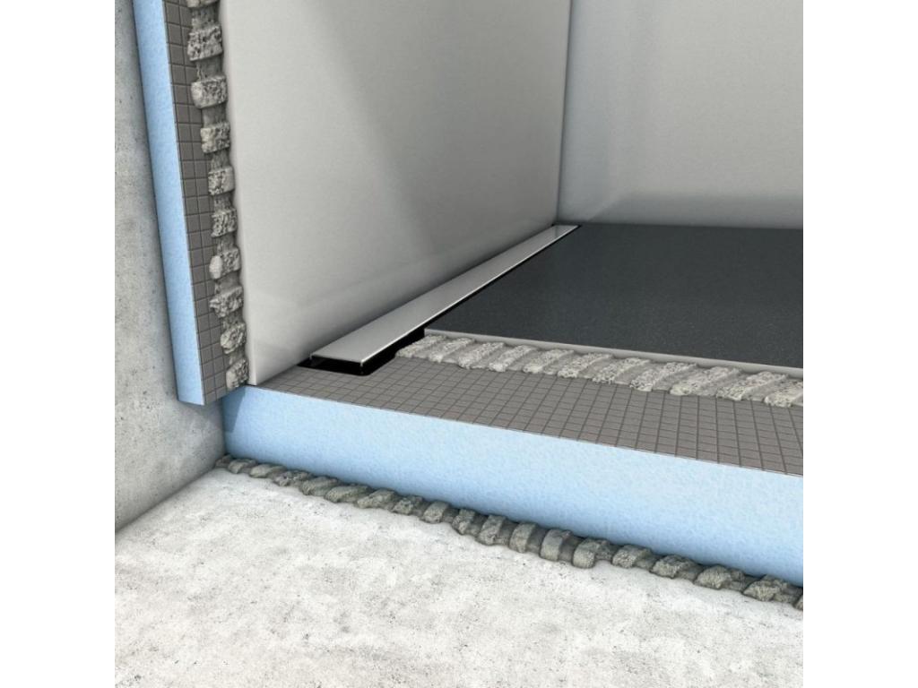 120x100 cm Neo tileable shower tray with vertical drain and 320 adhesive