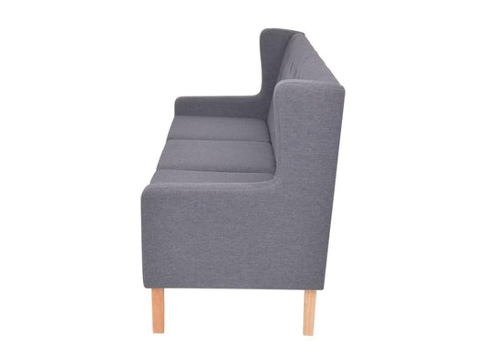 3-seater sofa in grey fabric