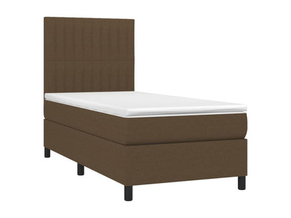 Bed base with dark brown mattress 90x200