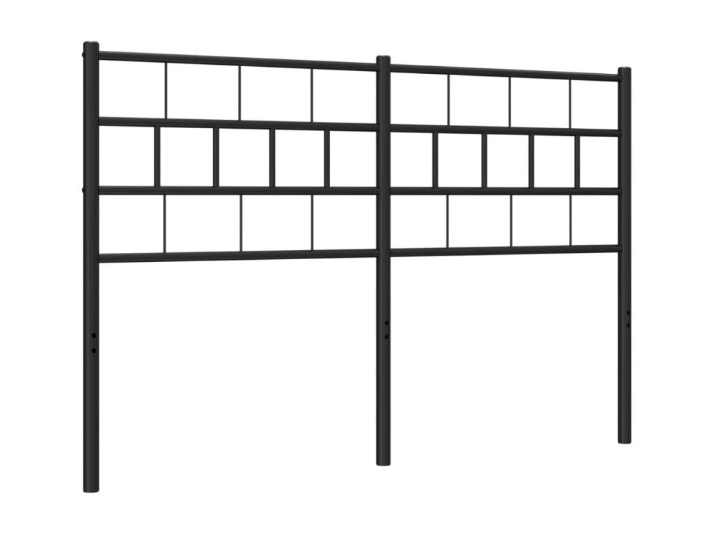 Black metal headboard, 135 cm