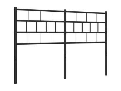 Black metal headboard, 135 cm