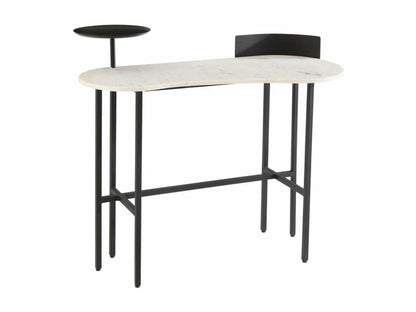 Vivid Marble Design Console 110cm White / Black