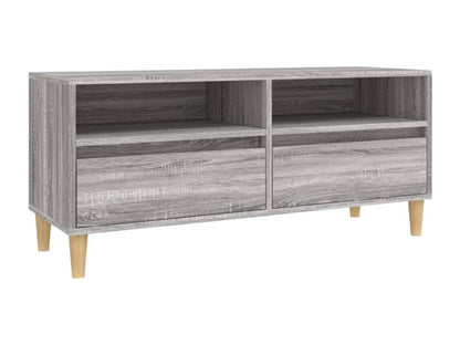 Grey TV stand 100x34.5x44.5 cm engineered wood