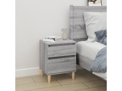 Grey bedside table 40x35x50 cm