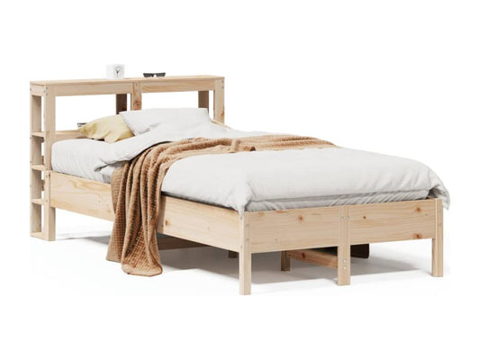 Bed frame without mattress 120x200 cm solid pine wood
