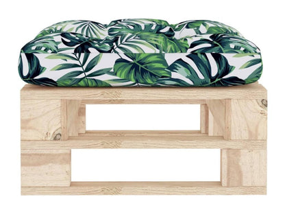 Garden pallet pouf made of impregnated pine wood