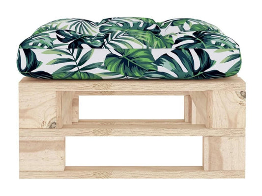 Garden pallet pouf made of impregnated pine wood