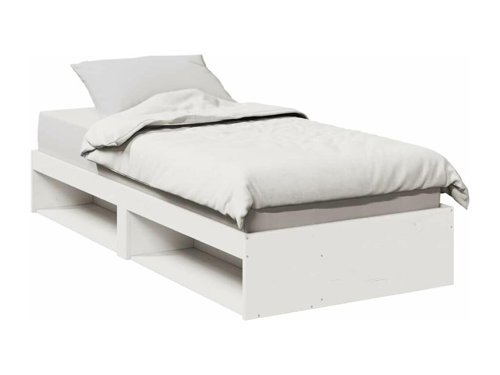Daybed without mattress, white, 80x200 cm, solid pine wood
