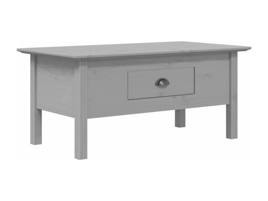 Grey coffee table 100x55x45 solid pine wood