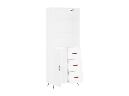 White high sideboard 69.5x34x180 cm Engineered wood