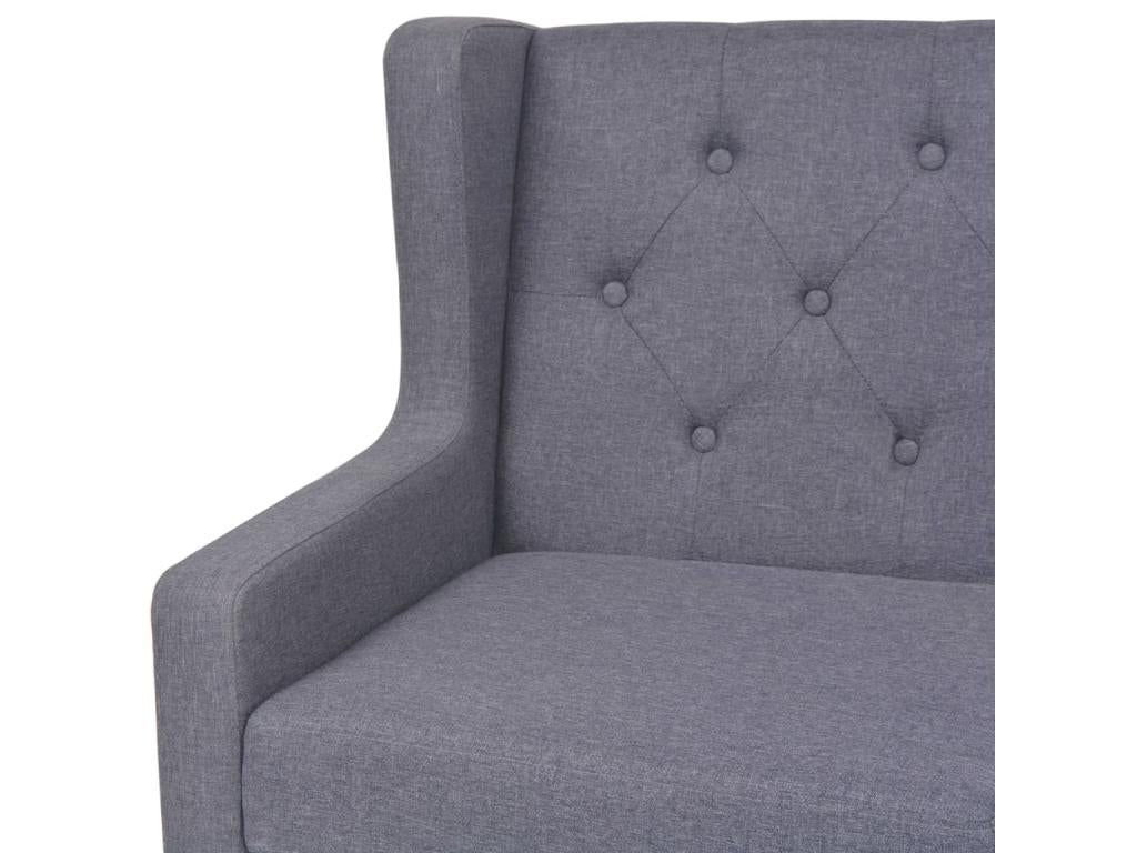 3-seater sofa in grey fabric
