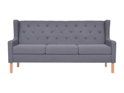 3-seater sofa in grey fabric