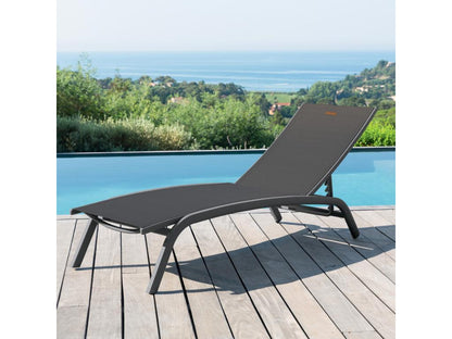 Anthracite/graphite deckchair