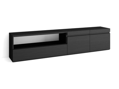 TV Stand/Bench 200x45x35cm For TVs up to 80" Living Room Furniture Black