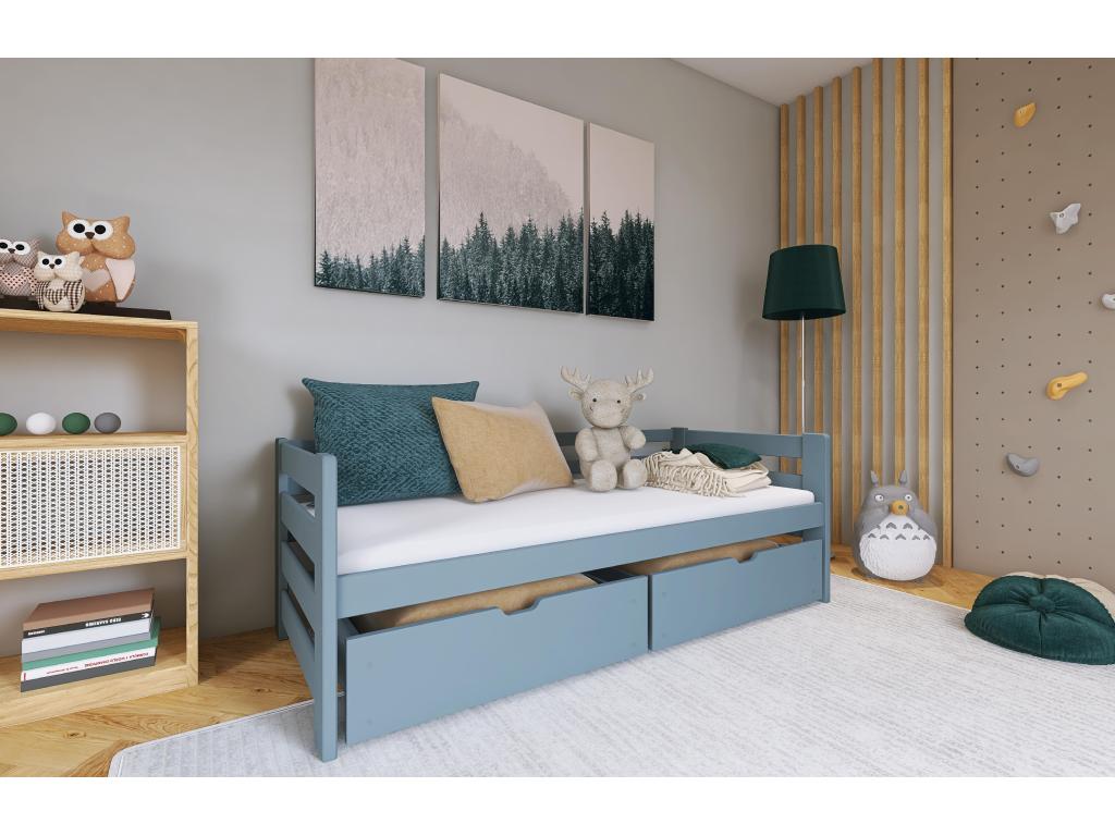Children's bed Ksb002 80x180 cm Grey