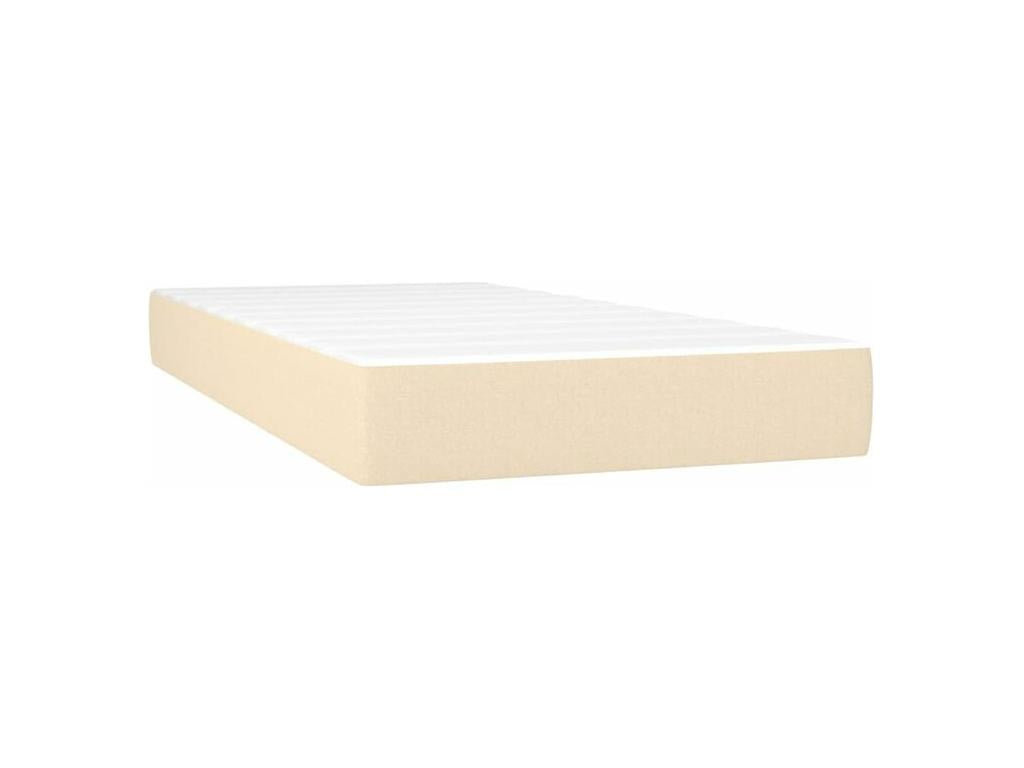Bed base with mattress, Cream 200x200 Fabric