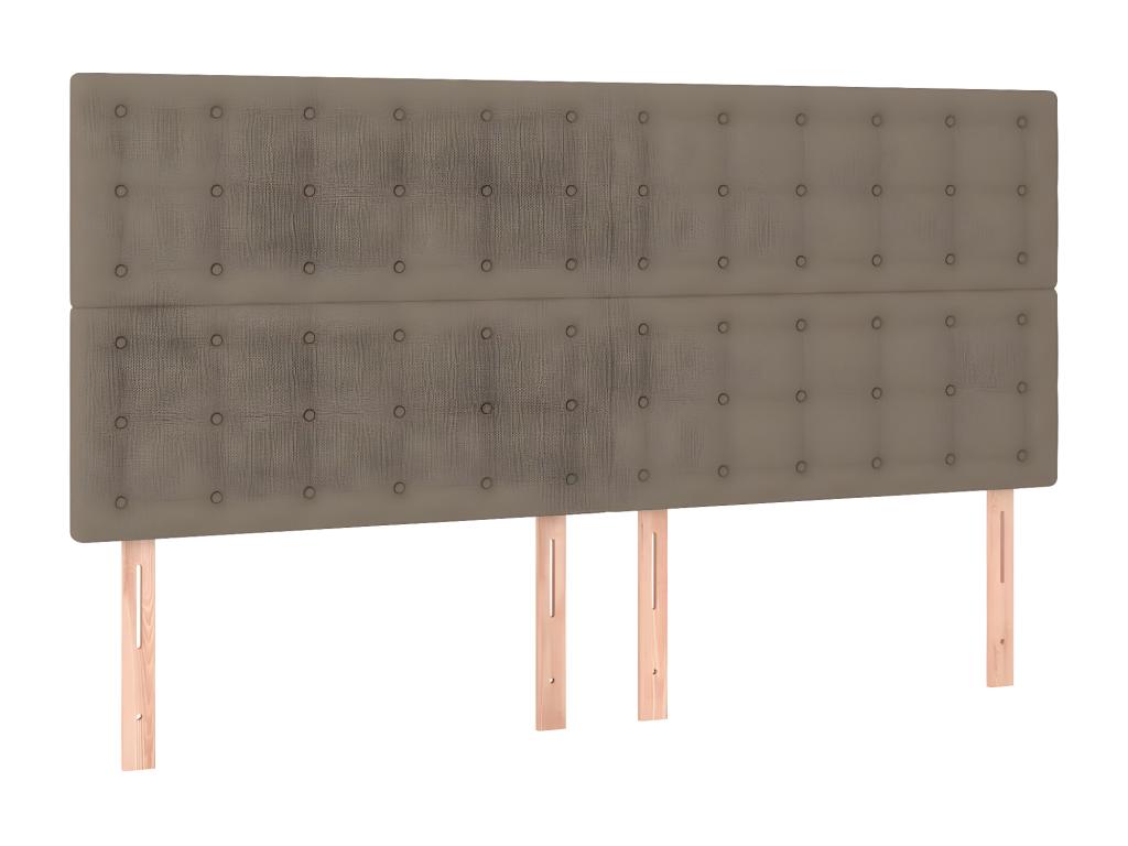 LED Headboard 160x5x118/128 cm Fabric