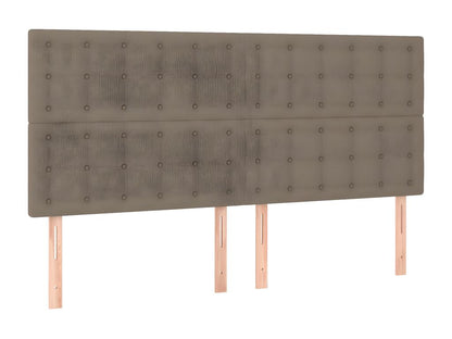 LED Headboard 160x5x118/128 cm Fabric